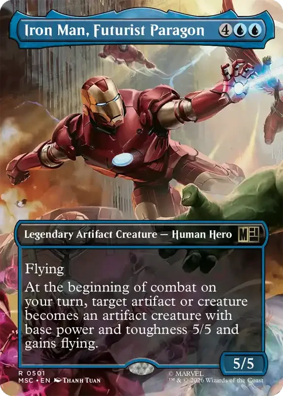 Marvel Super Heroes Set List - Iron Man, Futurist Paragon