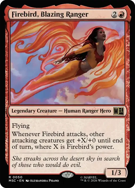 Marvel Super Heroes Set List - Firebird, Blazing Ranger