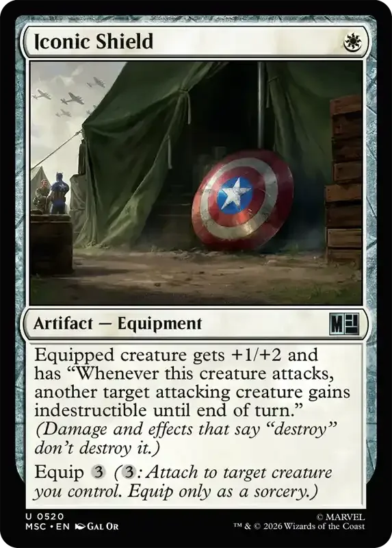 Marvel Super Heroes Set List - Iconic Shield