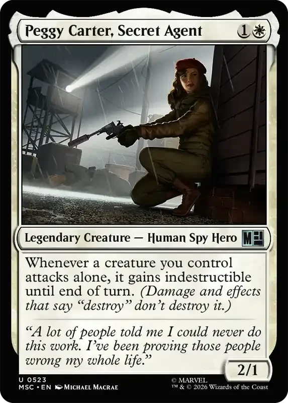 Marvel Super Heroes Set List - Peggy Carter, Secret Agent