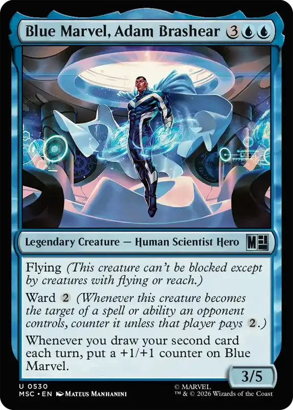 Marvel Super Heroes Set List - Blue Marvel, Adam Brashear