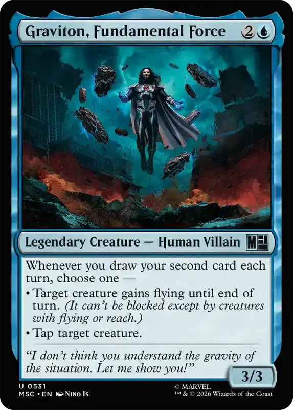 Marvel Super Heroes Set List - Graviton, Fundamental Force