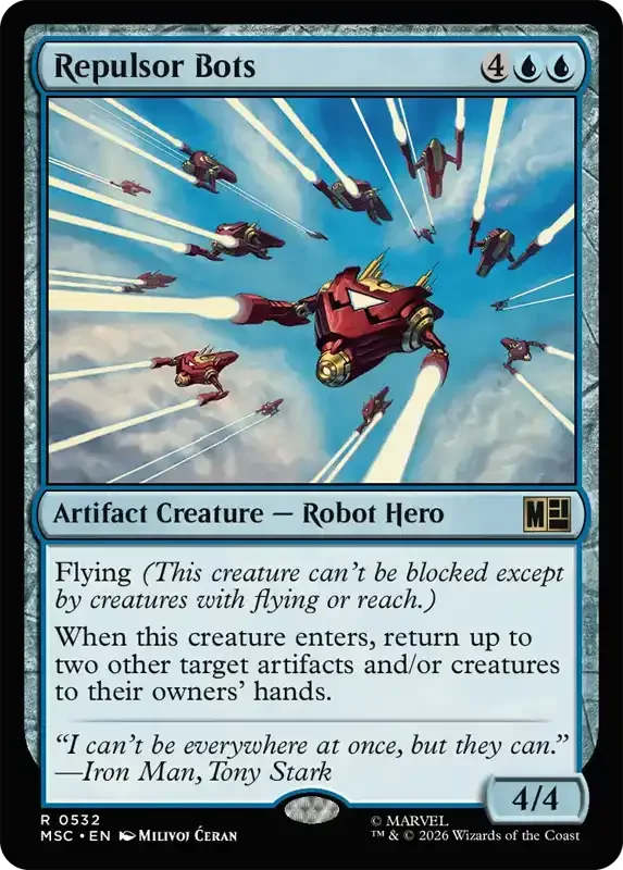 Marvel Super Heroes Set List - Repulsor Bots