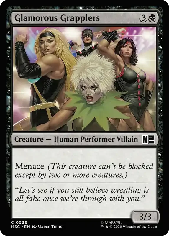 Marvel Super Heroes Set List - Glamorous Grapplers
