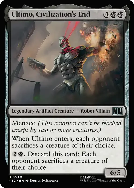 Marvel Super Heroes Set List - Ultimo, Civilization's End