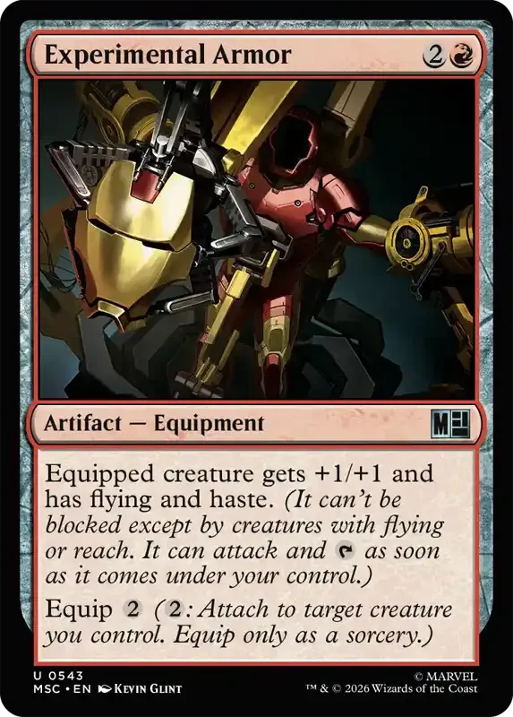 Marvel Super Heroes Set List - Experimental Armor