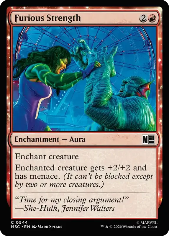 Marvel Super Heroes Set List - Furious Strength