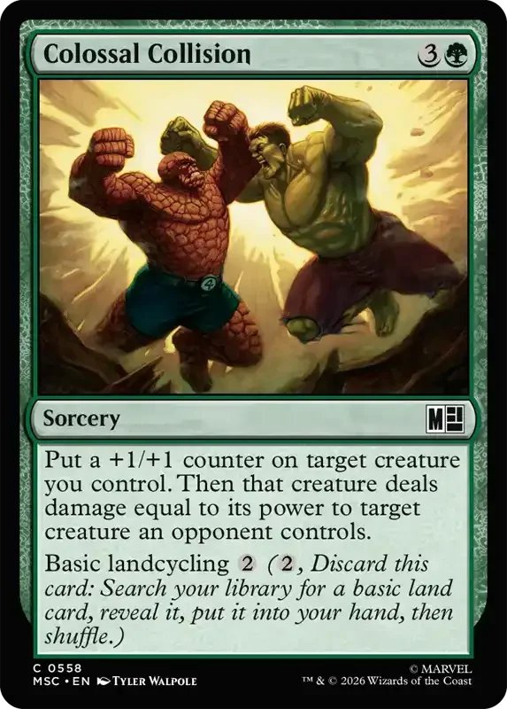 Marvel Super Heroes Set List - Colossal Collision
