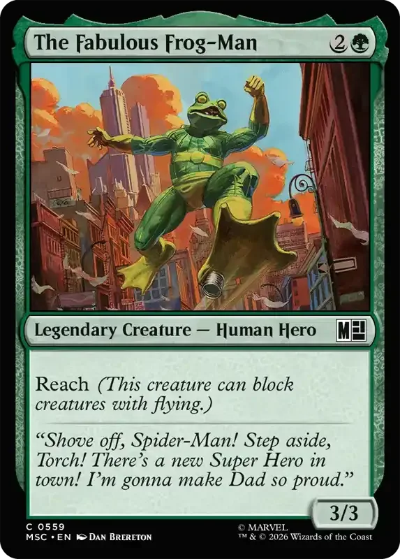 Marvel Super Heroes Set List - The Fabulous Frog-Man