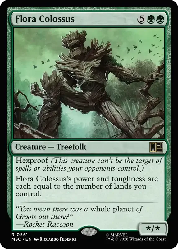 Marvel Super Heroes Set List - Flora Colossus