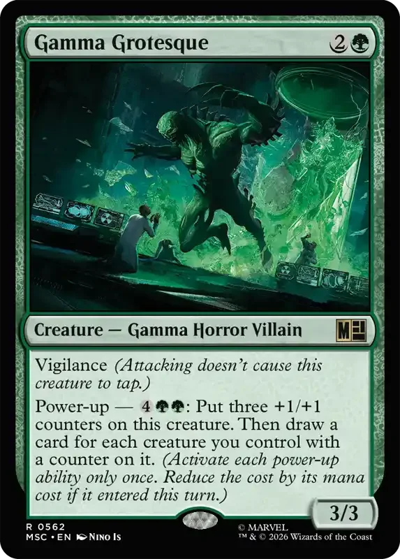 Marvel Super Heroes Set List - Gamma Grotesque
