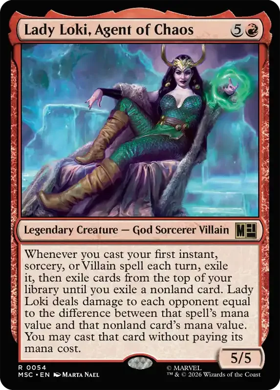 Marvel Super Heroes Set List - Lady Loki, Agent of Chaos