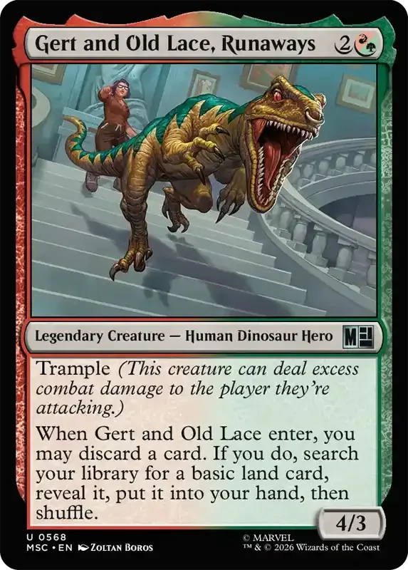Marvel Super Heroes Set List - Gert and Old Lace, Runaways