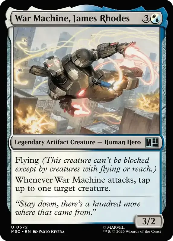 Marvel Super Heroes Set List - War Machine, James Rhodes