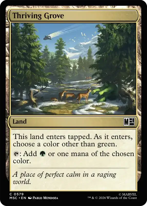 Marvel Super Heroes Set List - Thriving Grove