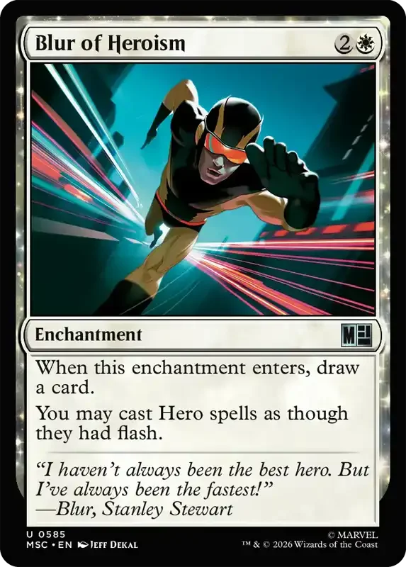 Marvel Super Heroes Set List - Blur of Heroism