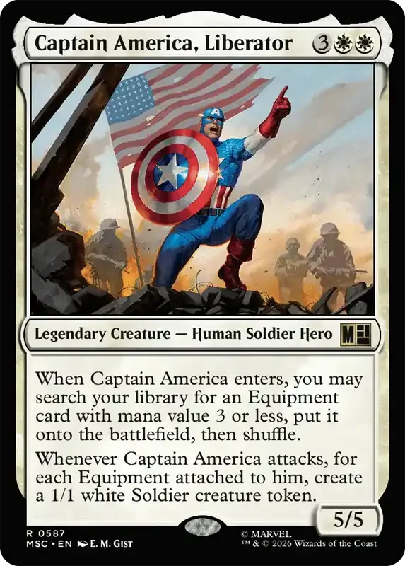 Marvel Super Heroes Set List - Captain America, Liberator