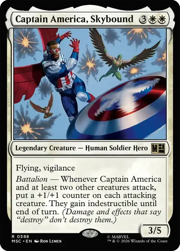 Marvel Super Heroes Set List - Captain America, Skybound