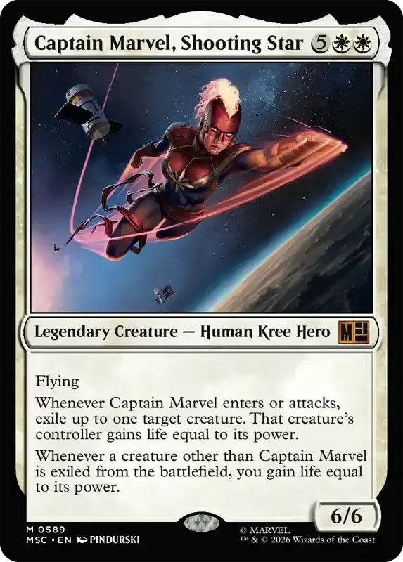 Marvel Super Heroes Set List - Captain Marvel, Shooting Star