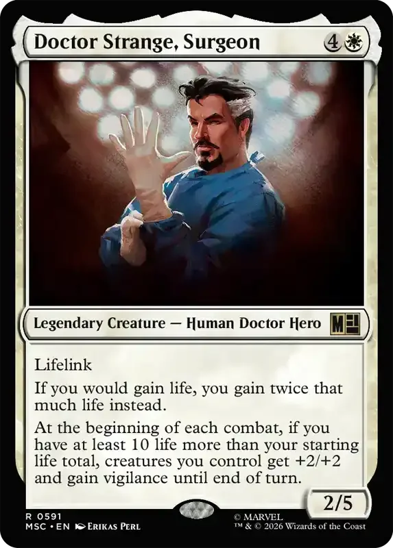 Marvel Super Heroes Set List - Doctor Strange, Surgeon