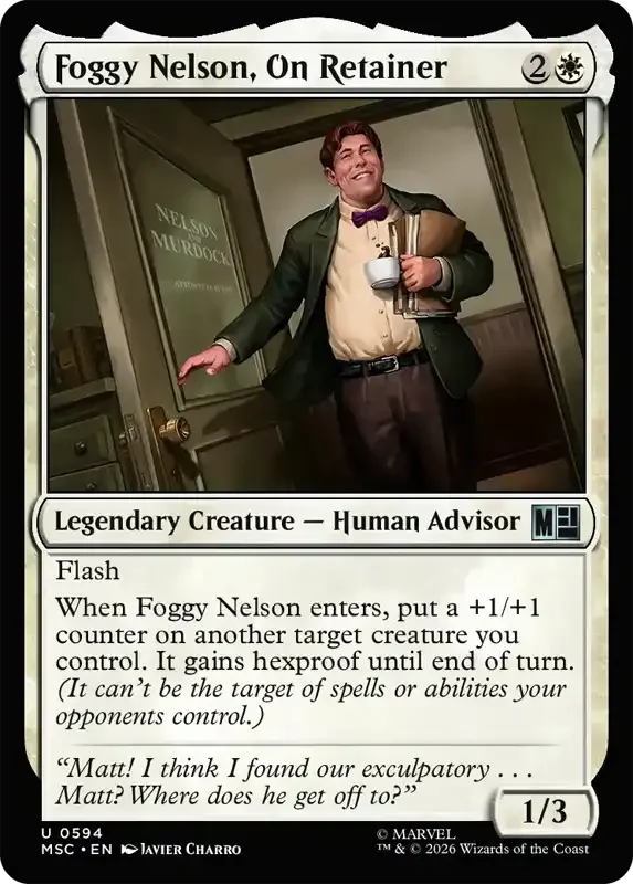 Marvel Super Heroes Set List - Foggy Nelson, On Retainer