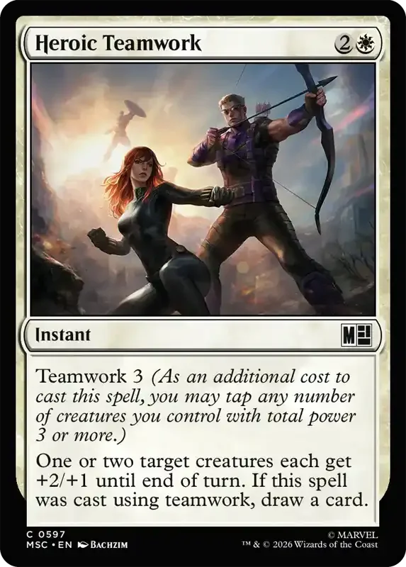 Marvel Super Heroes Set List - Heroic Teamwork