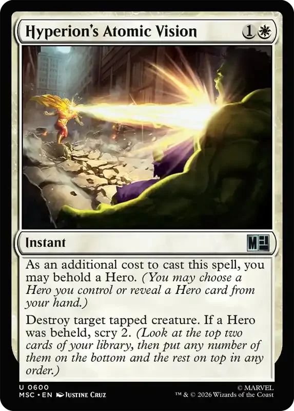Marvel Super Heroes Set List - Hyperion's Atomic Vision