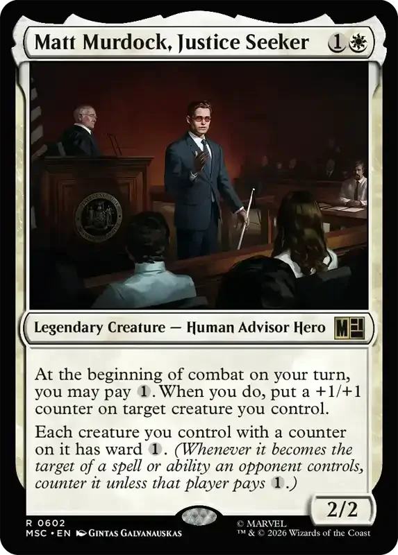 Marvel Super Heroes Set List - Matt Murdock, Justice Seeker