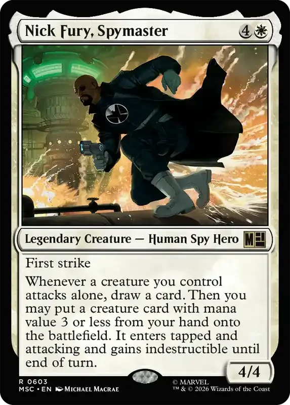 Marvel Super Heroes Set List - Nick Fury, Spymaster