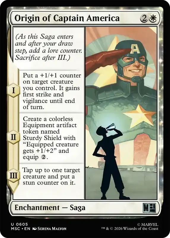 Marvel Super Heroes Set List - Origin of Captain America