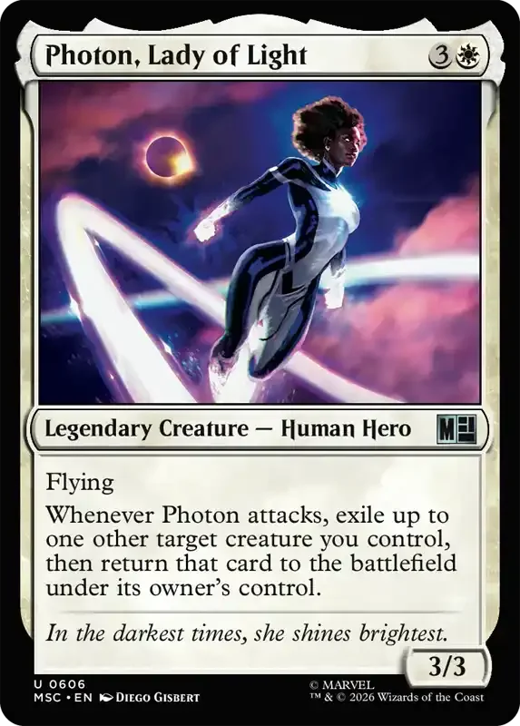 Marvel Super Heroes Set List - Photon, Lady of Light