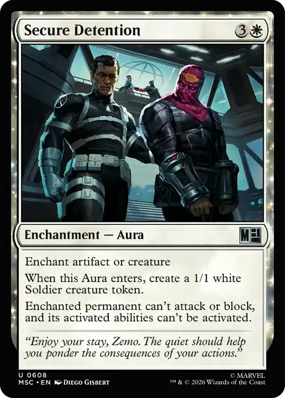Marvel Super Heroes Set List - Secure Detention