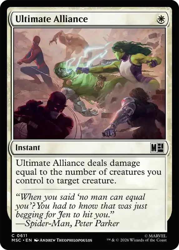 Marvel Super Heroes Set List - Ultimate Alliance