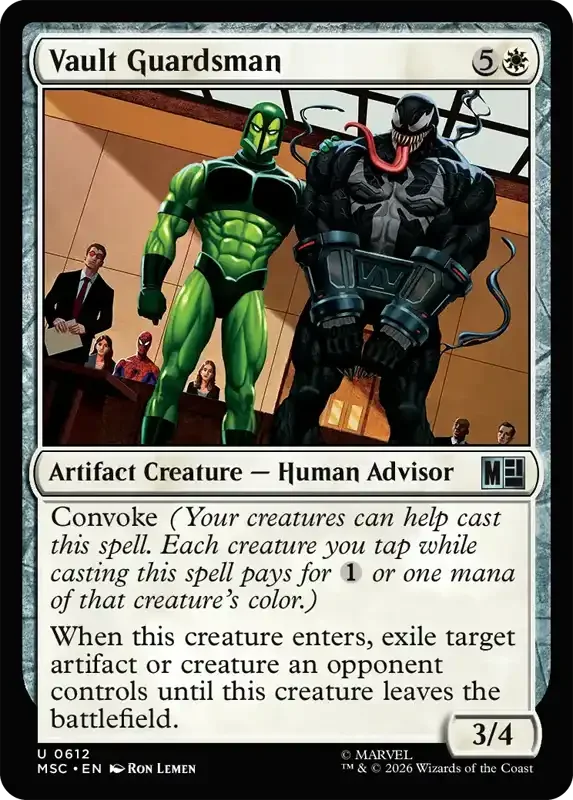 Marvel Super Heroes Set List - Vault Guardsman