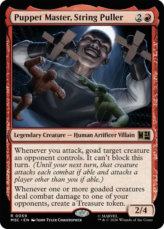 Marvel Super Heroes Set List - Puppet Master, String Puller