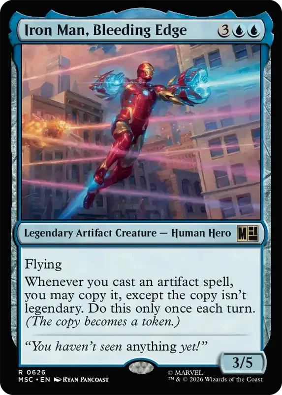 Marvel Super Heroes Set List - Iron Man, Bleeding Edge