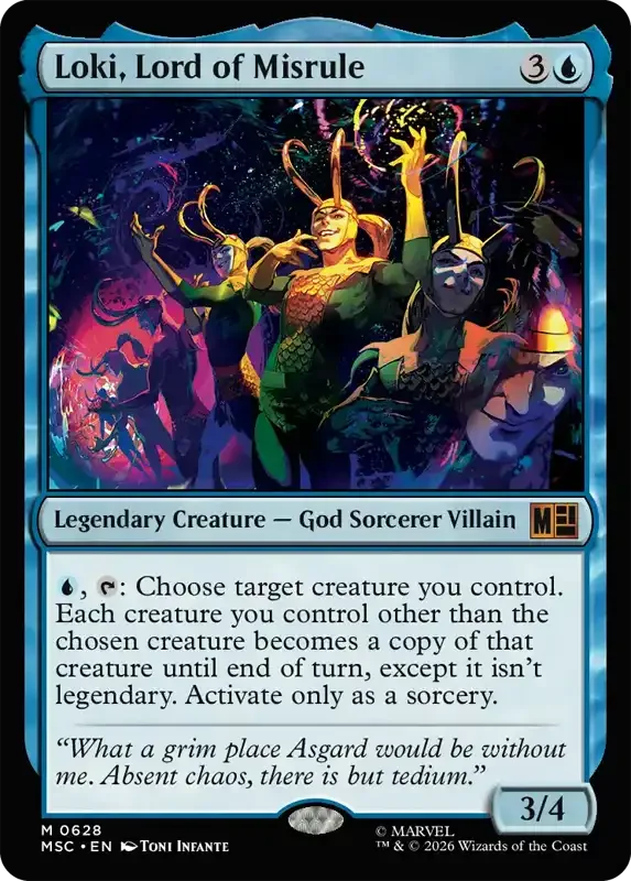 Marvel Super Heroes Set List - Loki, Lord of Misrule