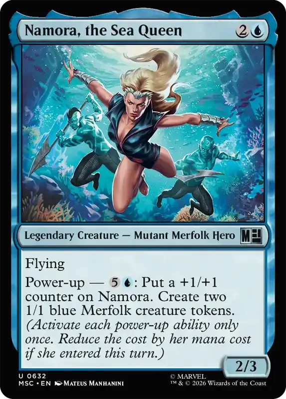 Marvel Super Heroes Set List - Namora, the Sea Queen