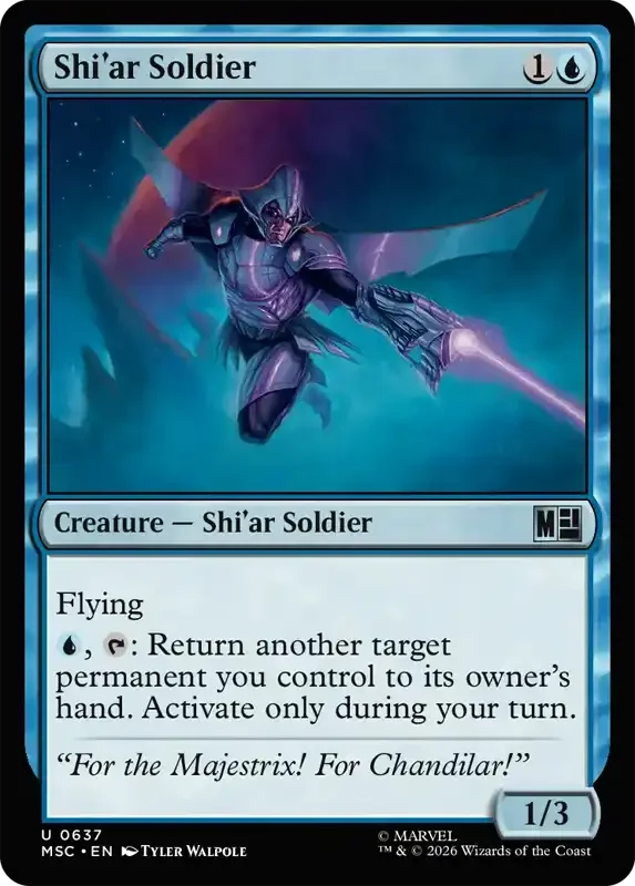 Marvel Super Heroes Set List - Shi'ar Soldier