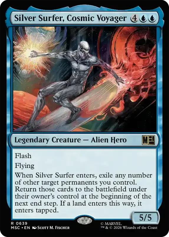 Marvel Super Heroes Set List - Silver Surfer, Cosmic Voyager