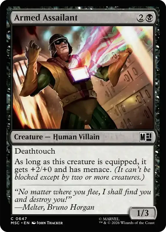 Marvel Super Heroes Set List - Armed Assailant