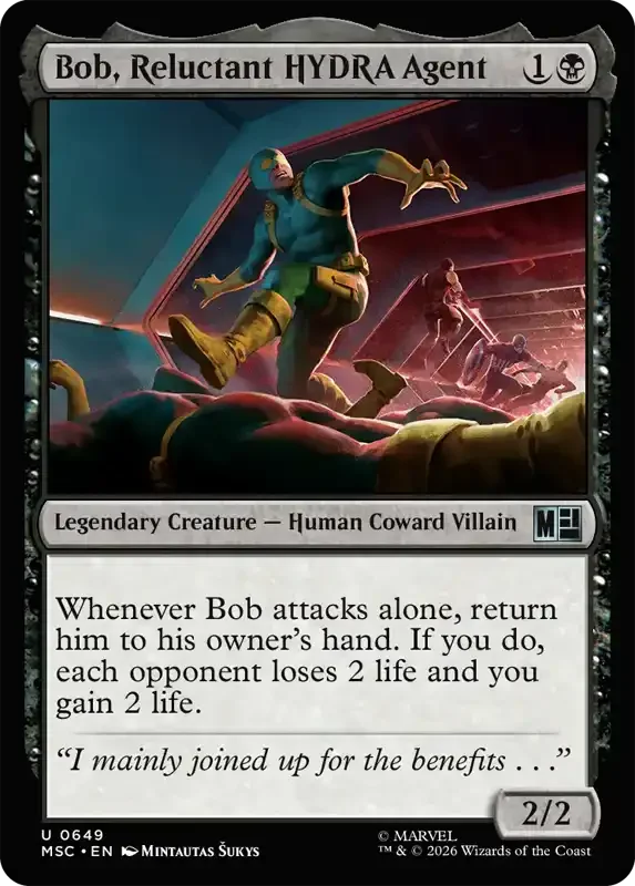 Marvel Super Heroes Set List - Bob, Reluctant HYDRA Agent