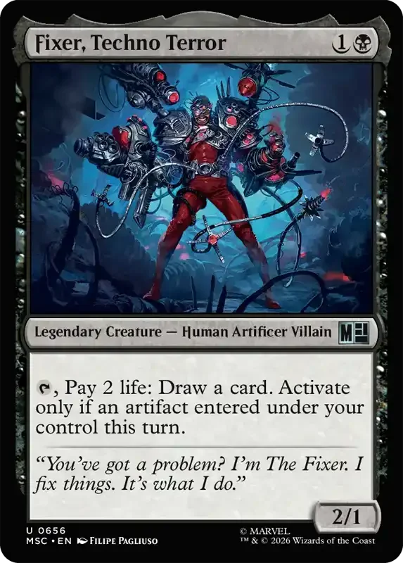 Marvel Super Heroes Set List - Fixer, Techno Terror