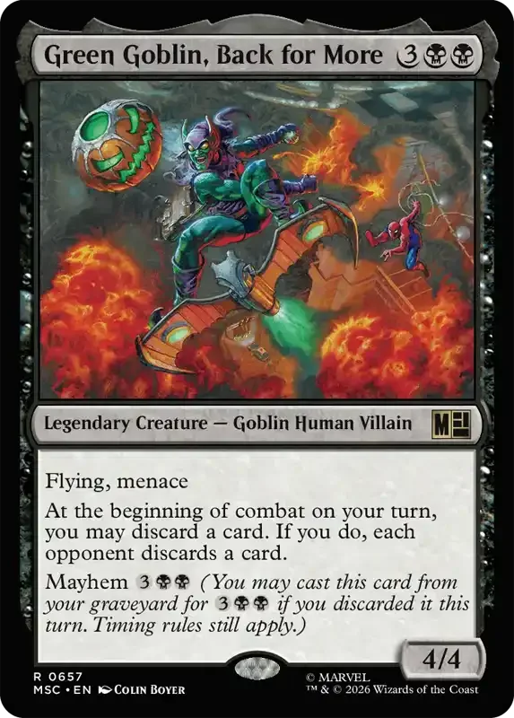 Marvel Super Heroes Set List - Green Goblin, Back for More
