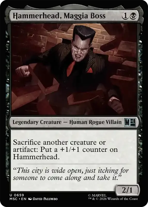 Marvel Super Heroes Set List - Hammerhead, Maggia Boss
