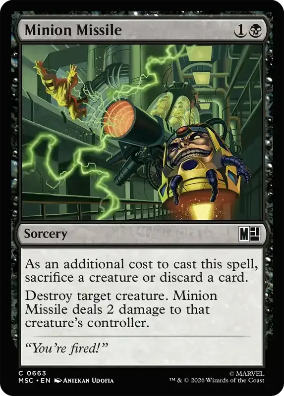 Marvel Super Heroes Set List - Minion Missile