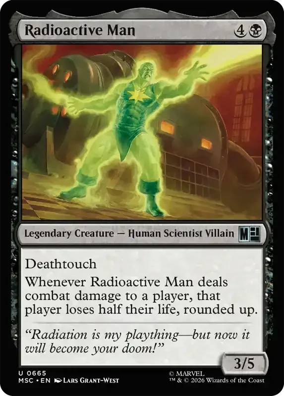 Marvel Super Heroes Set List - Radioactive Man