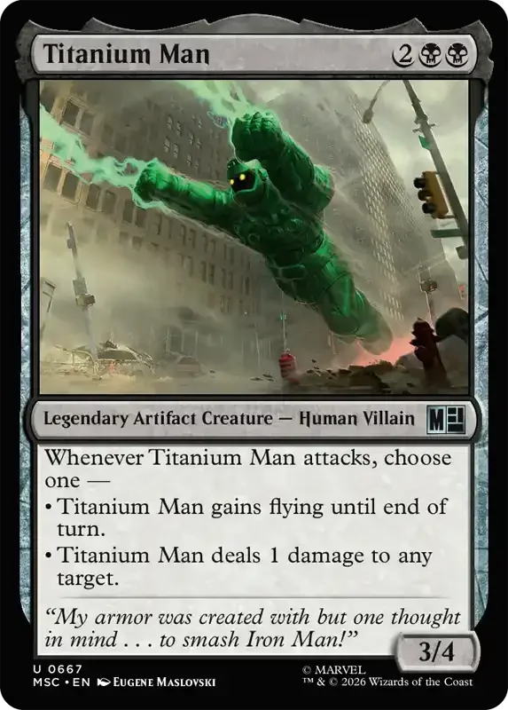 Marvel Super Heroes Set List - Titanium Man