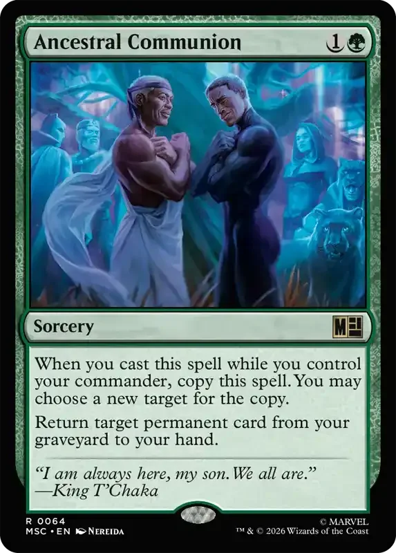 Marvel Super Heroes Set List - Ancestral Communion