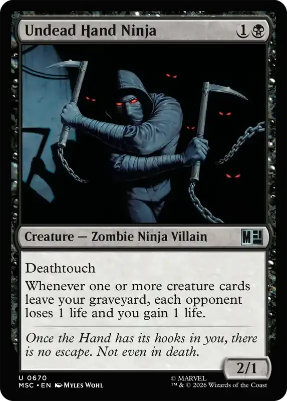 Marvel Super Heroes Set List - Undead Hand Ninja